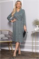 Платье с поясом Лаконичный стиль (мятное) П14518-19М П14518-19М
