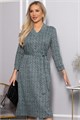 Платье с поясом Лаконичный стиль (мятное) П14518-19М П14518-19М