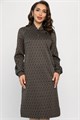 Платье Изящный образ (коричневое) П13749-19М П13749-19М