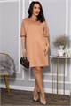 Платье трикотажное Ветта (бежевое) П14600-10М П14600-10М