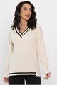 Джемпер трикотажный Камилла (бежевый) Б14453-5М Б14453-5М