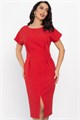 Платье с карманами Утренняя роса (красное) П14372-16М П14372-16М