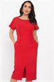 Платье с карманами Утренняя роса (красное) П14372-16М П14372-16М