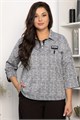 Блуза Лариса (серая) Б14312-18М Б14312-18М