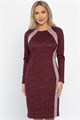 Платье трикотажное Елея (бордовое) П14589-10М П14589-10М