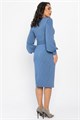 Платье с поясом Безупречный силуэт (синее) П14512-10М П14512-10М