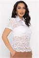 Поло Тренди (белое/кружево) Б14561-10М Б14561-10М