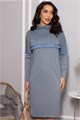 Платье трикотажное Нарина (серое) П14513-10М П14513-10М