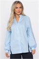 Блуза хлопковая Кристалия (голубая) Б14462-16М Б14462-16М