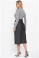 Юбка на запах Селеста (темно-серая) Ю14500-19М Ю14500-19М
