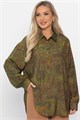 Блуза Тайна очарования (зеленая) Б14434-5М Б14434-5М