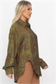 Блуза Тайна очарования (зеленая) Б14434-5М Б14434-5М