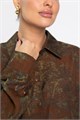 Блуза Тайна очарования (коричневая) Б14433-5М Б14433-5М