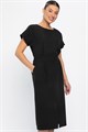 Платье с карманами Утренняя роса (черное) П14371-16М П14371-16М