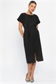 Платье с карманами Утренняя роса (черное) П14371-16М П14371-16М