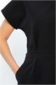Платье с карманами Утренняя роса (черное) П14371-16М П14371-16М