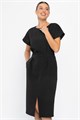 Платье с карманами Утренняя роса (черное) П14371-16М П14371-16М
