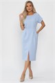 Платье с карманами Утренняя роса (голубое) П14370-16М П14370-16М - фото 450143