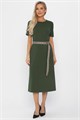 Платье трикотажное Парижанка (зеленое) П14415-10М П14415-10М - фото 450180
