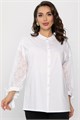Блуза с завязками Ажур (белая) Б14386-10М Б14386-10М