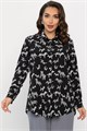 Рубашка с принтом Надель (черная) Б14360-16М Б14360-16М