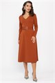 Платье трикотажное Парижанка (терракот) П14335-10М П14335-10М