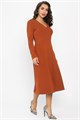 Платье трикотажное Парижанка (терракот) П14335-10М П14335-10М