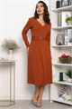 Платье трикотажное Парижанка (терракот) П14335-10М П14335-10М