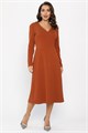 Платье трикотажное Парижанка (терракот) П14335-10М П14335-10М