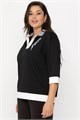 Блуза Алика (черная) Б14239-20М Б14239-20М