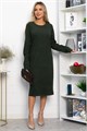Платье трикотажное Уютный вечер (хаки) П14359-25М П14359-25М