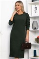 Платье трикотажное Уютный вечер (хаки) П14359-25М П14359-25М