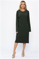 Платье трикотажное Уютный вечер (хаки) П14359-25М П14359-25М