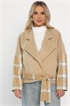 Пальто укороченное Хайт (бежевое) Б14314-7М Б14314-7М