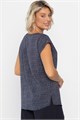 Блуза Милена (темно-синяя) Б14302-8М Б14302-8М