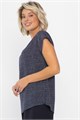 Блуза Милена (темно-синяя) Б14302-8М Б14302-8М