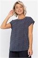 Блуза Милена (темно-синяя) Б14302-8М Б14302-8М