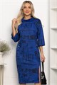 Платье трикотажное Конфетти (синее) П14294-18М П14294-18М