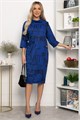 Платье трикотажное Конфетти (синее) П14294-18М П14294-18М