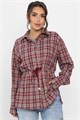 Рубашка хлопковая Джанет (винный) Б14274-4М Б14274-4М