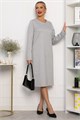 Платье трикотажное Лаурель (светло-серое) П14248-25М П14248-25М