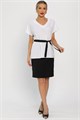 Костюм Лэдис (бело-черный) К14102-14М К14102-14М