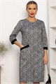 Платье Твоя мода (темно-серое) П13747-19М П13747-19М