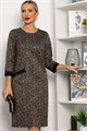 Платье Твоя мода (коричневое) П13746-19М П13746-19М