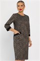 Платье Твоя мода (коричневое) П13746-19М П13746-19М
