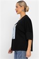 Блуза Фауст (черная) Б14202-20М Б14202-20М
