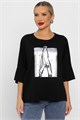 Блуза Фауст (черная) Б14202-20М Б14202-20М