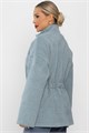 Пальто Альпака (серо-голубое) Б14138-7М Б14138-7М