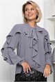 Блуза Дыхание осени (серая) Б14186-5М Б14186-5М