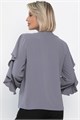 Блуза Дыхание осени (серая) Б14186-5М Б14186-5М
